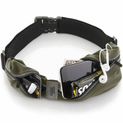 Sport2People Running Belt – Vodoodporna tekaška torbica za telefon in dodatke , vojaško zelena