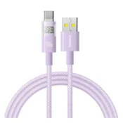 BASEUS DISPLAY II podatkovni kabel USB - Type-C, 100 cm, LJUBIČASTA P10382701511-00