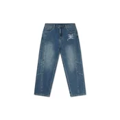 Ed Hardy Kavbojke Serpent Skull moder denim / svetlo zelena / lila / bela