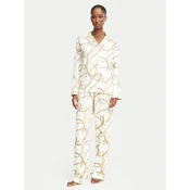 LAUREN RALPH LAUREN Pižama ILN92536 Kremna Regular Fit