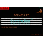 ES-3169 - FOX 43DLE450, LE43D550FA ver1 LED TRAKE