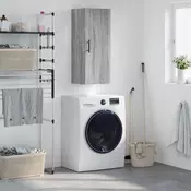 Vidaxl vidaXL Stenska omarica siva sonoma hrast 34,5x34x90 cm