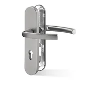 Varnostna oprema ACT Viking (F9), gonilka desno/krogla, Odprtina za cilindrični vložek PZ, AC-T F9 (aluminij, nerjavno jeklo), 92 mm
