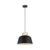 Luster na sajli CLIP 1xE27/40W/230V crna/braon