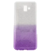 Silikonski ovitek z bleščicami Bling za Huawei P Smart Z/Huawei Y9 Prime 2019 srebrn z vijola bleščicami