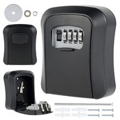 Kombinirani zidni sef za kljuceve i kartice - kodni sef crni