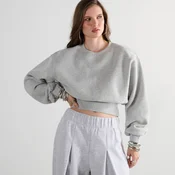 Cropp - Obicna dukserica basic - light grey