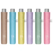 DEŽNIK ROČNI ZLOŽLJIV (RAIN&SUN) EXTRA SLIM UV50 PLUS TIME PERLETTI 26409 SORTIRANO
