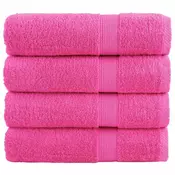 Vidaxl vidaXL Premium brisače SOLUND, 4 kosi, roza, 70 x 140 cm, 600 g/cm2