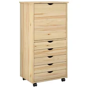 Vidaxl Gležnji kabinet Rjava 53 x 39 x 103 cm Masivno borovo les