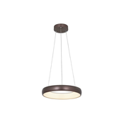 Zambelis 2047 - prigušiva LED luster na sajli, LED/30W/230V, precnika 40 cm, braon