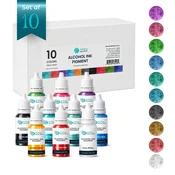 Artline Epoxy Resin Set alkoholnih črnil, 10 barv, po 10 ml, za epoksi smolo