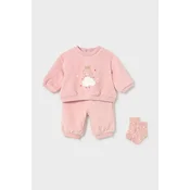 Mayoral Newborn komplet trenirke za dojenčke rebrast žamet