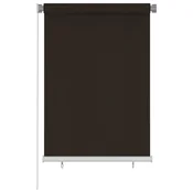 Vanjska roleta za zamracivanje 100 x 140 cm smeda HDPE