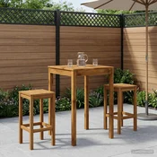 vidaXL Vrtni Bar Miza Naravna 70 x 68,5 x 105 cm Masiven les akacije