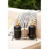 Hermia Set dozera za sapun, 3 komada, Crni