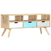 shumee vidaXL TV omarica 110 x 35 x 48 cm masivni mangov les