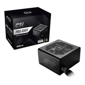 650W ASRock Pro Series PRO-650B 650W ATX 80+ bronasto črne barve