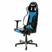 SPARCO GRIP SKY gaming stol črno -svetlo modre barve