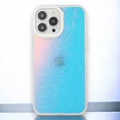 Infostyle Silikonski ovitek Holo za iPhone 12 Pro Max - Bela Bela/Stil 2/TPU silikon