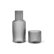 Ferm Living  Karafa s steklom  Ripple Small Carafe Set 500 ml