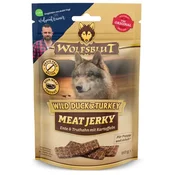 WOLFSBLUT Pasji prigrizki Meat Jerky Wild Duck & Turkey - 80 g