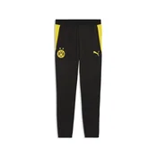 PUMA Borussia Dortmund Slim Training Pants Men, Sport, Black/Faster Yellow, XS