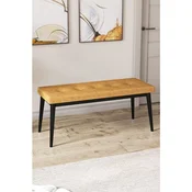 Hanah Home klupa Pera Bench, 105 cm, kapucino / crna