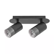 Rabalux Zircon, unutrašnja metalna zidna lampa, GU10 2x