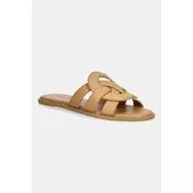 Coach natikace s otvorenim prstima za žene od kože Lena Leather Slide Sandal