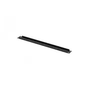 1U rack blank panel for 19 Cabinet, Black (RAL 9005)