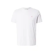 Calvin Klein Jeans Majica  svetlo siva / češnjevo rdeča / bela
