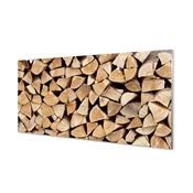 tulup.si Slika na akrilnem steklu Sestava goriva les 125x50 cm 4 obešalnika