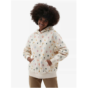 Cream Womens Patterned Hoodie VANS - Women