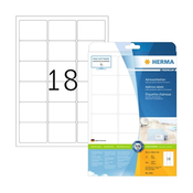 Herma - Samoljepljive naljepnice Superprint Herma 4501, (63,5 x 46,6 mm), 25/1, mat
