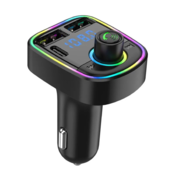 Bluetooth FM LED Transmiter C2 USBx2+PD crni