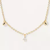 Ženska pd paola love triangle zlatna ogrlica sa pozlatom 18k ( co01-491-u )