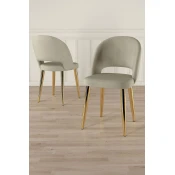Hanah Home Set stolica Pane, 85x59x98 cm, 4 komada, Krem
