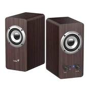 Genius SP-HF400 2.0 10W 3,5mm računalniški zvočniki (31730058404) temen les