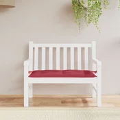 vidaXL Blazina za vrtno klop vinsko rdeča 110x50x7 cm oxford tkanina