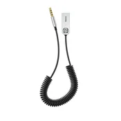 Avdio kabel Baseus CABA01-01, 0.5m, 3.5mm na USB-A, Črn