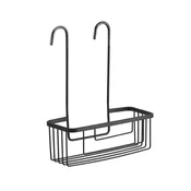 Gedy Polička za kopalnico SMART, črna mat, 300x375x120 mm, na baterije