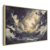 Slika - Epic Light Play: The Sun Battling for Dominance Over the Clouds 120x80