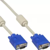 InLine 17702 VGA kabel 1 m VGA (D-Sub) Bež