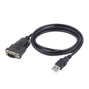 GEMBIRD UAS-DB9M-02 pretvorniški kabel USB v serijska vrata DB9M 1,5 m črna