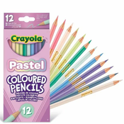 Crayola: Set 12 barvnih svinčnikov v pastelnih barvah