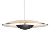 MARSET Ginger LED-visoka svetilka Triac O42 cm hrast/bela - Dnevna soba/jedilnica - Dizajn - hrast, belo, črno - Les
