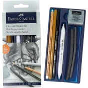Ugljen za skiciranje Faber-Castell - set od 7 kom  (set za)