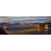Art puzzle - Puzzle Golden Gate, panorama San Francisca - 1 000 kosov