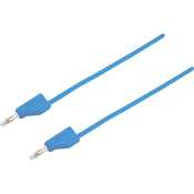 VOLTCRAFT Merilni kabel [vtikač 4 mm-vtikač 4 mm] 0.25 m modre barve VOLTCRAFT MSB-300 zložljiv drug v drugega